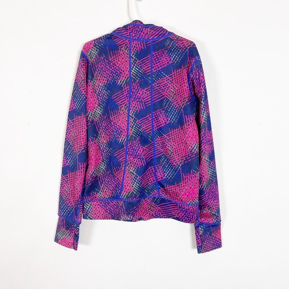 Zella Girl Athletic Multicolored Long Sleeve Full Zip Sweatshirt Size 8-10 - Picture 4 of 5